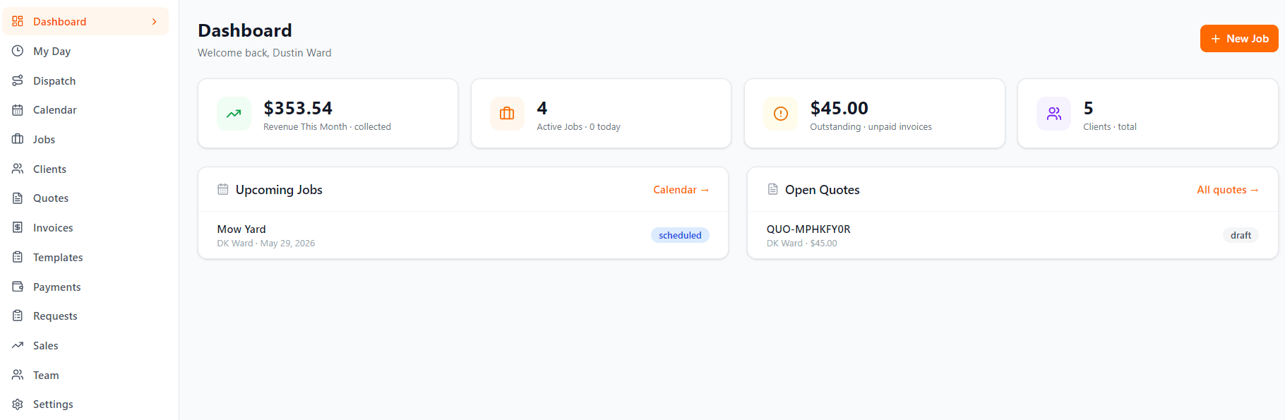 Dashboard Overview